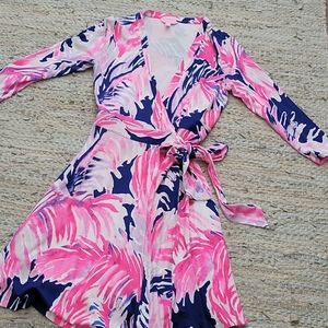 Lilly Pulitzer long sleeve wrap dress size small